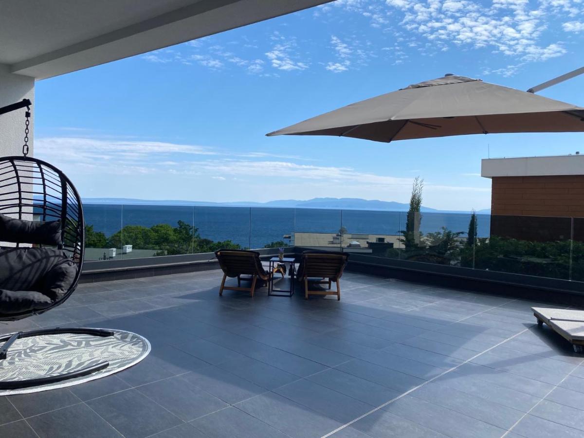 Sea View Deluxe Apartment Rijeka Bagian luar foto